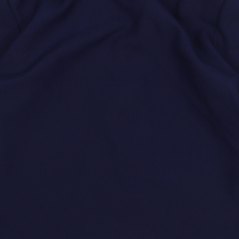 Richard Stump Womens Blue Jacket Blazer Size 14