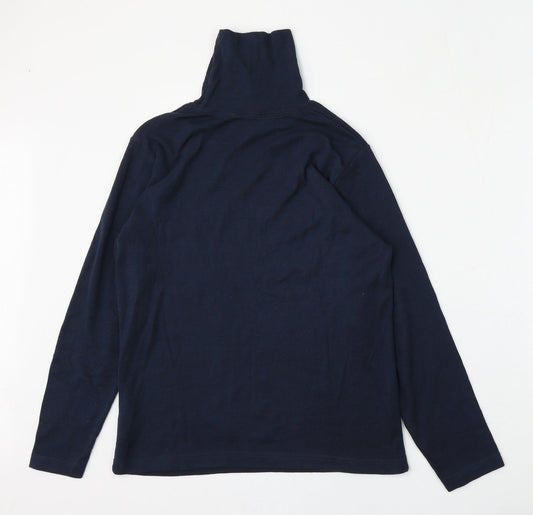 BEING CASUAL Womens Blue Cotton Pullover Sweatshirt Size 12