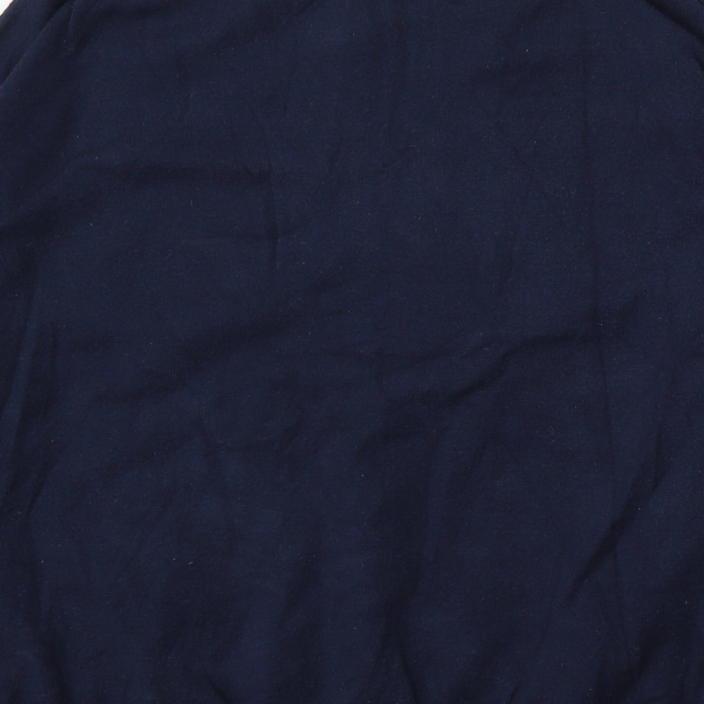 Marks and Spencer Womens Blue V-Neck Viscose Pullover Jumper Size M