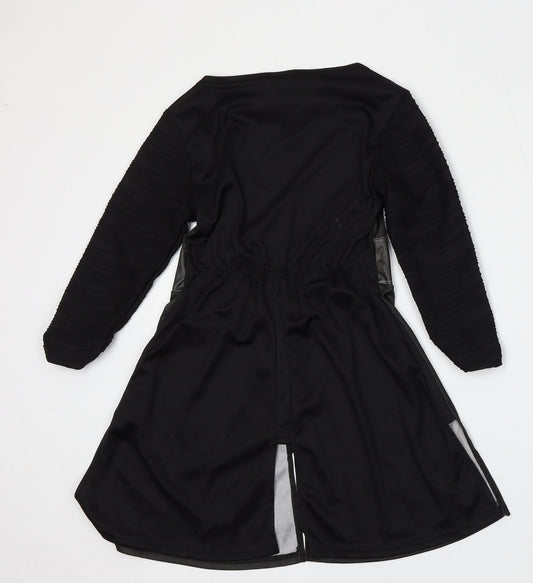 Star Wars Boys Black Solid Polyester One Piece Size 5-6 Years - Star Wars Darth Vader