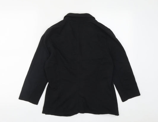 George Womens Black Jacket Size S Button
