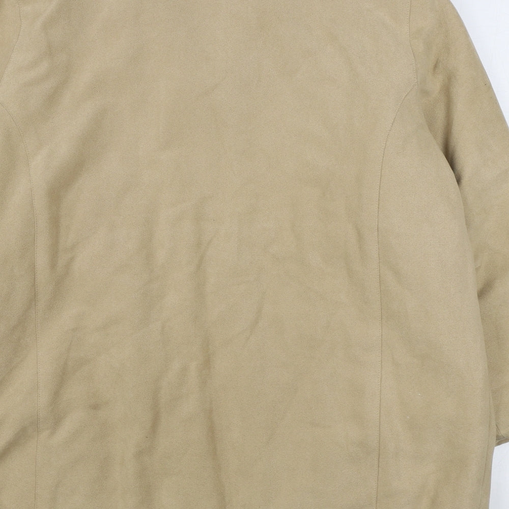 Berkertex Womens Beige Jacket Size 14 Zip