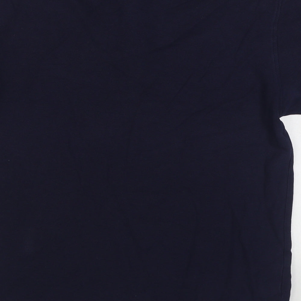 Dunnes Stores Mens Blue Cotton Polo Size XS Collared Pullover