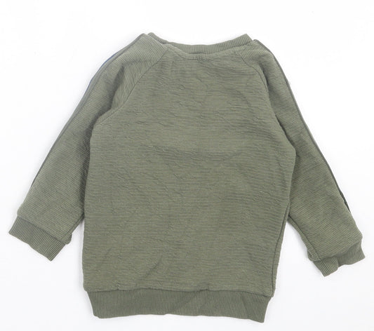 Primark Boys Green Polyester Pullover Sweatshirt Size 2 Years Pullover