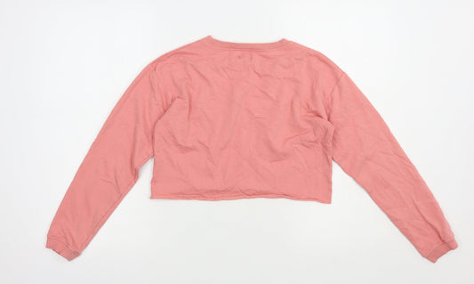 Studio Girls Pink Cotton Pullover Sweatshirt Size 12-13 Years Pullover - Love More