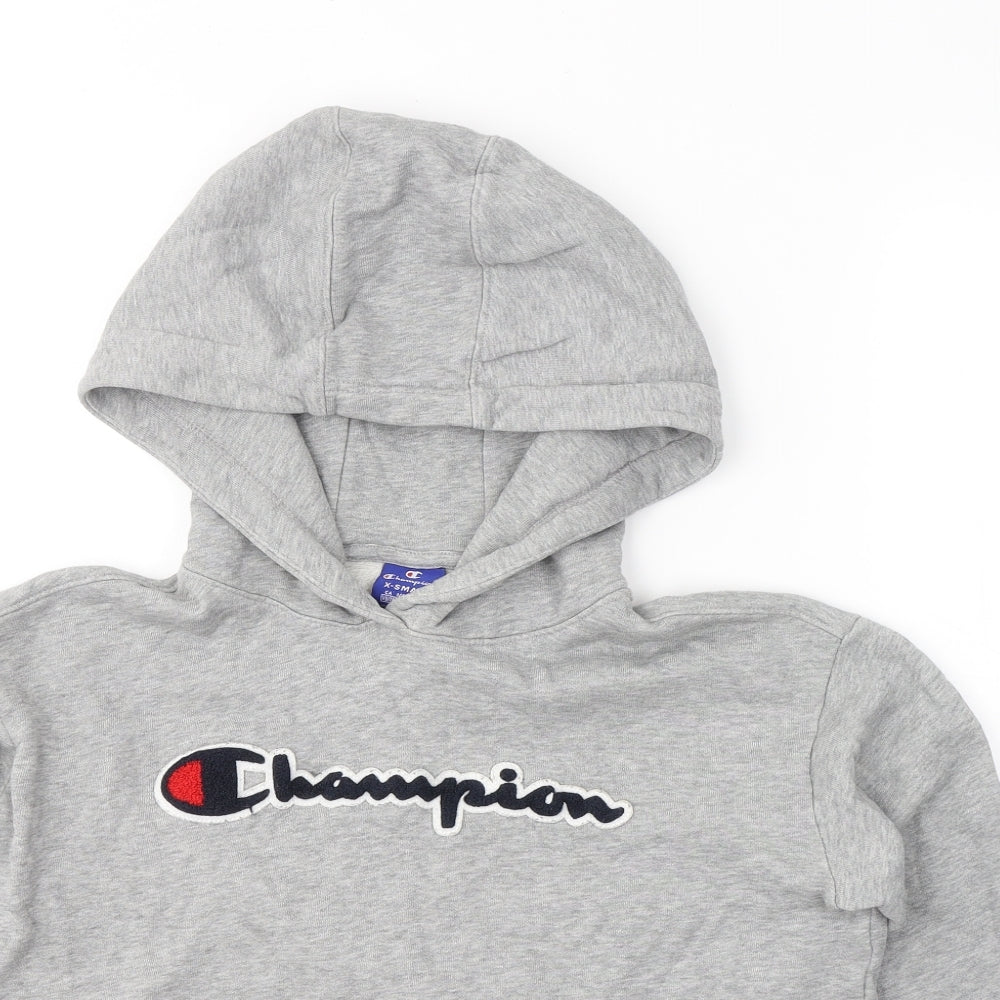 Champions Womens Grey Cotton Pullover Hoodie Size XS Pullover