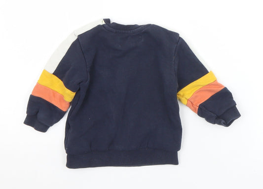 NEXT Boys Multicoloured Cotton Pullover Jumper Size 6-9 Months