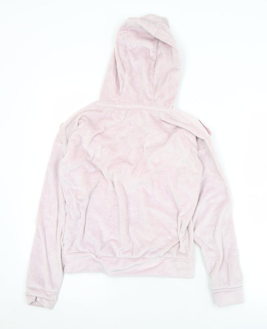 Matalan Girls Purple Polyester Pullover Hoodie Size 10 Years