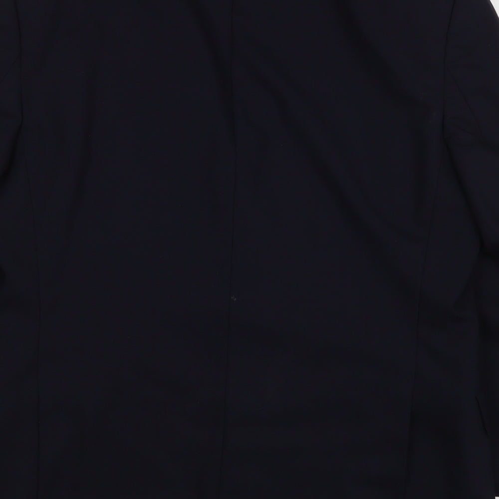 Marks and Spencer Mens Blue Wool Jacket Suit Jacket Size 40