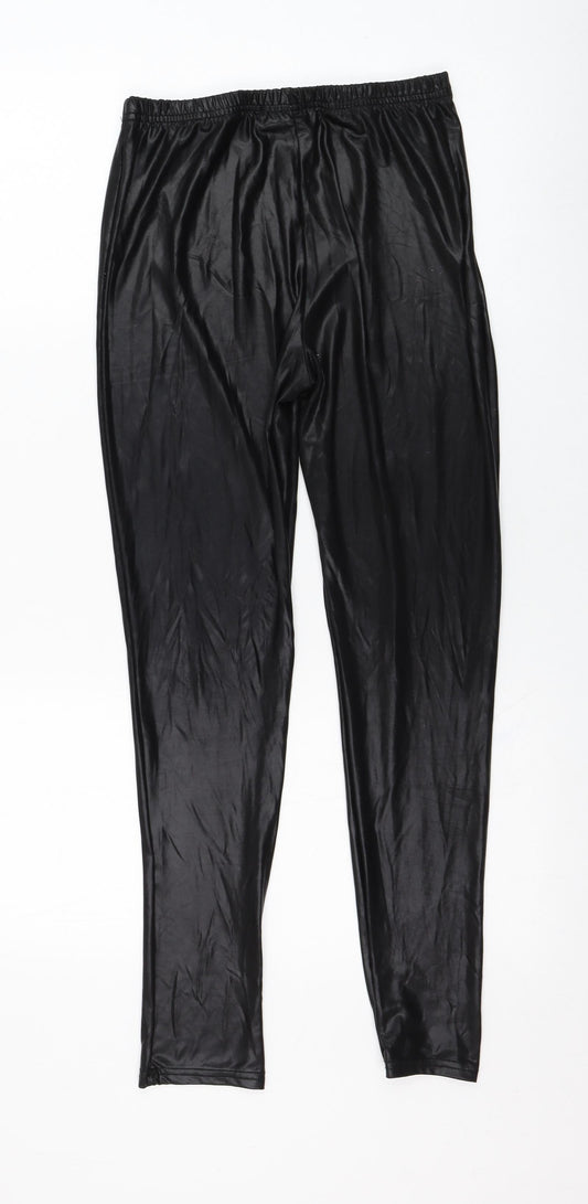 Quiz Womens Black Polyester Capri Leggings Size M L27 in