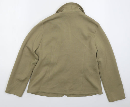 Gray & Osbourn Womens Beige Jacket Size 18 Button