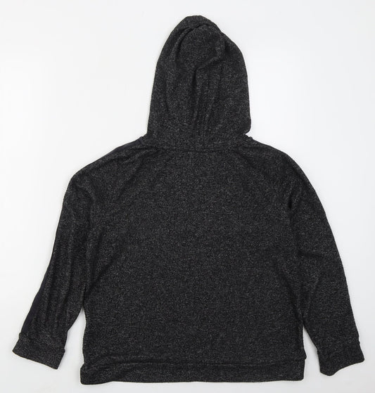 Marks and Spencer Womens Grey Polyester Pullover Hoodie Size 10 Pullover