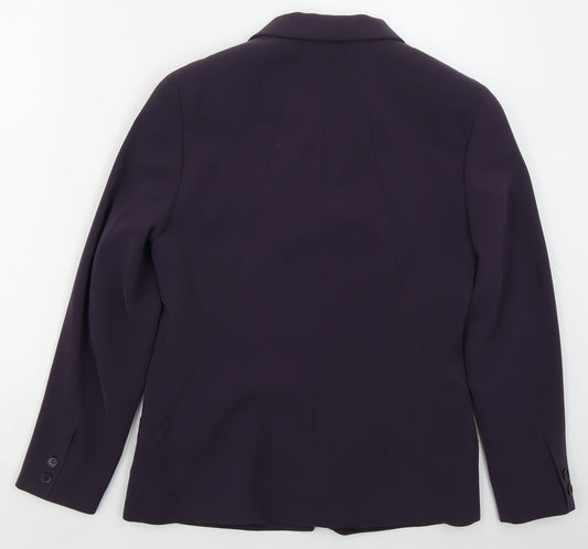 Gerry Weber Womens Purple Polyester Jacket Suit Jacket Size 10