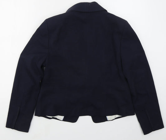 Marks and Spencer Womens Blue Polyester Jacket Suit Jacket Size 14
