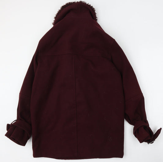 Monki Womens Red Jacket Size XS Zip