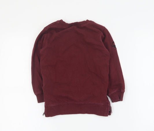 Matalan Boys Red Cotton Pullover Sweatshirt Size 3-4 Years Pullover