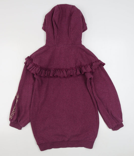 Sports Direct Girls Purple Cotton Pullover Hoodie Size 9-10 Years Pullover - Frozen