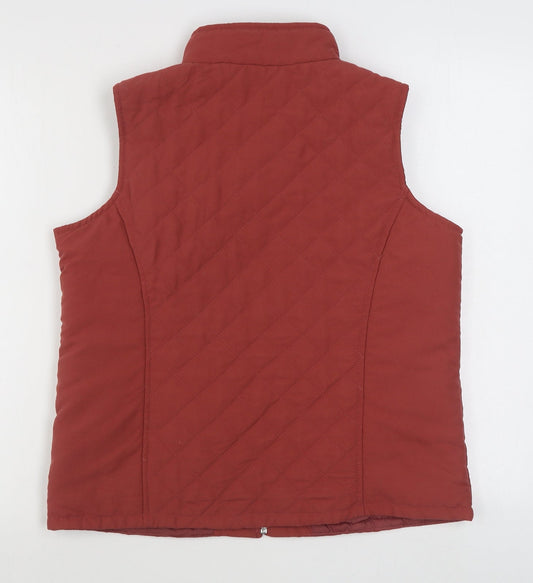 EWM Womens Pink Gilet Coat Size S Zip