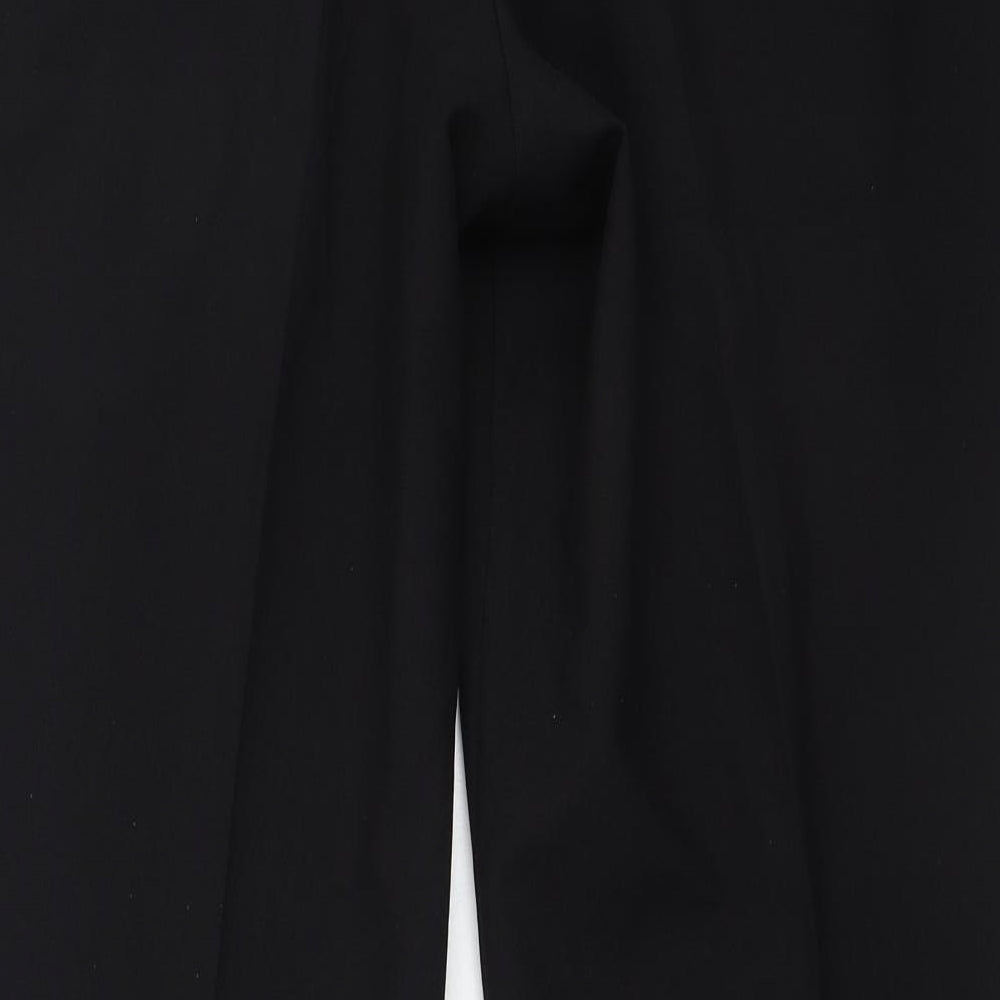 Marks and Spencer Womens Black Polyester Trousers Size 36 L29 in Regular