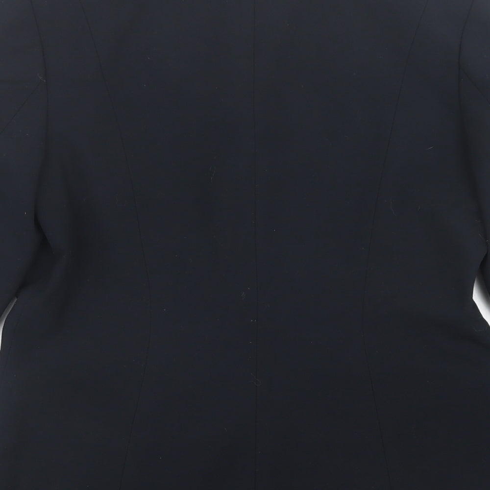 Mexx Womens Blue Polyester Jacket Suit Jacket Size 10