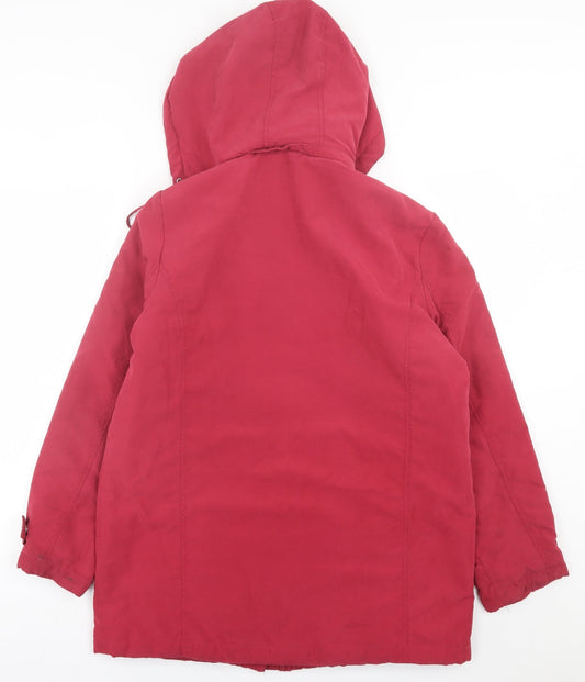 Klassik Womens Purple Jacket Coat Size 12 Zip