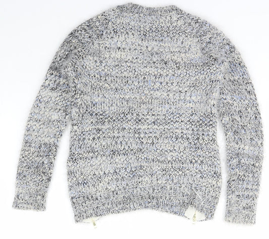 Candy Couture Girls Multicoloured Crew Neck Acrylic Pullover Jumper Size 10-11 Years Pullover