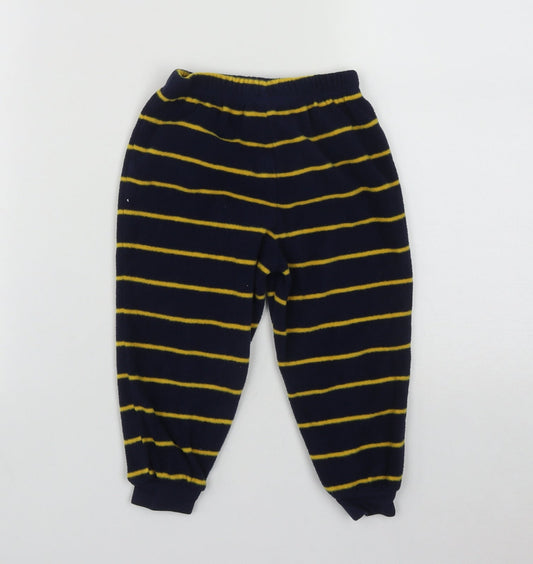 George Boys Blue Striped Polyester Pyjama Pants Size 2-3 Years