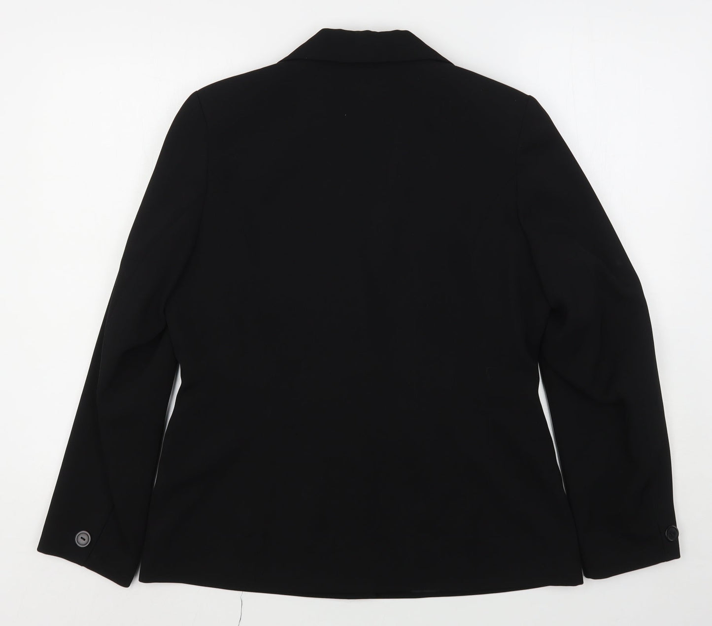 Armaranto Womens Black  Polyester Jacket Blazer Size 14