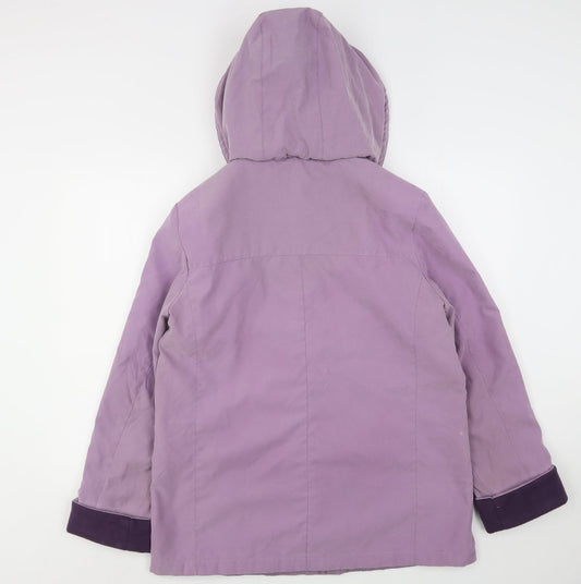 EWM Womens Pink Overcoat Coat Size 14