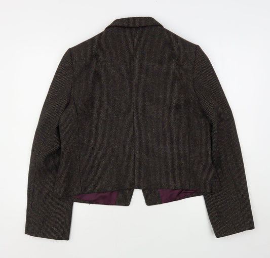 New Look Womens Brown Polyester Jacket Sport Coat Size 18