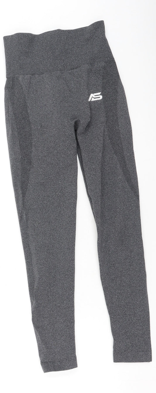 Apex Womens Grey Nylon Jegging Leggings Size M L23.5 in