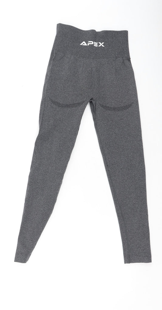 Apex Womens Grey Nylon Jegging Leggings Size M L23.5 in