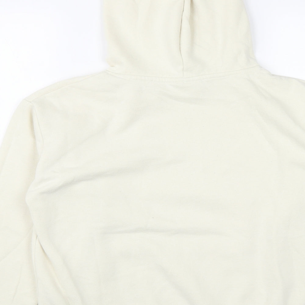 Disney Womens Beige Polyester Pullover Hoodie Size S Drawstring - mic