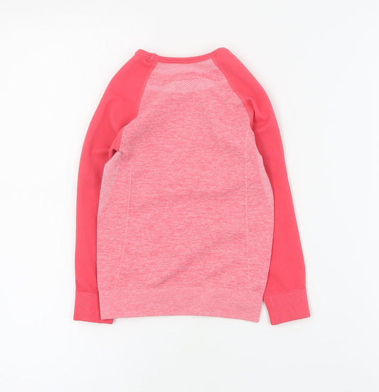 Lupilu Girls Pink Polyester Basic T-Shirt Size 3-4 Years Round Neck Pullover