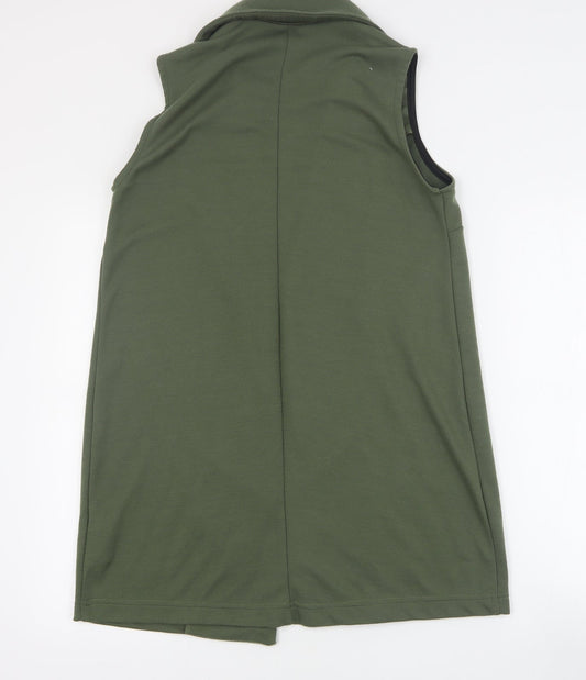New Look Womens Green Jacket Waistcoat Size 14