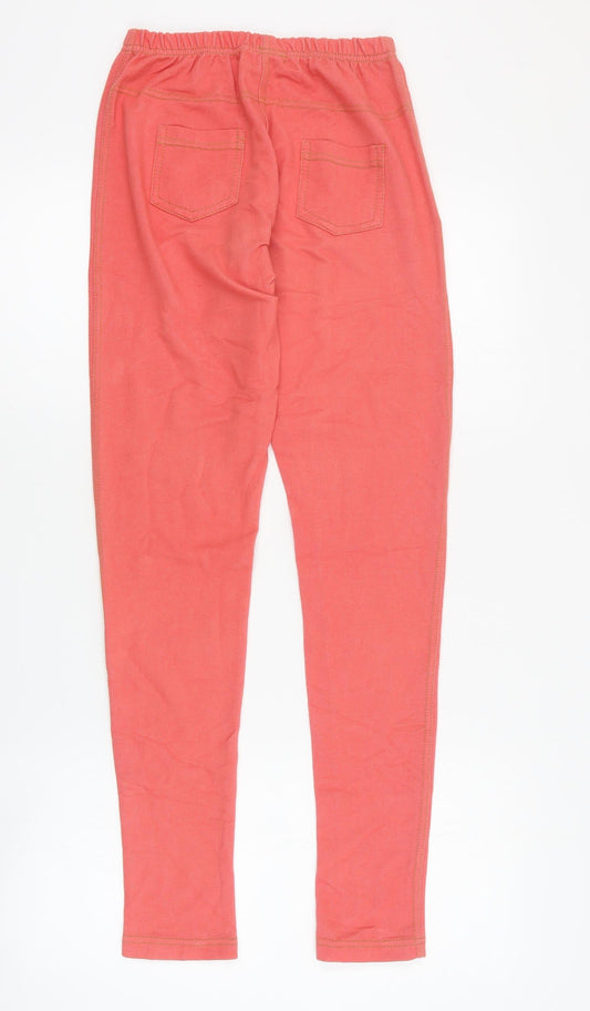 Influence Womens Pink Cotton Jegging Jeans Size M L28 in Regular