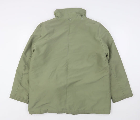 Bonmarché Womens Green Overcoat Coat Size M