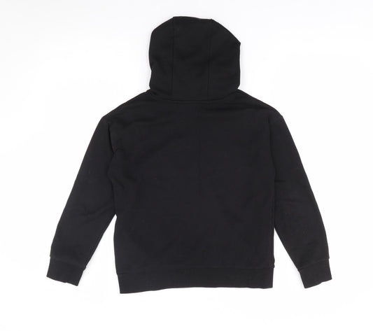 Dunnes Stores Girls Black Cotton Pullover Hoodie Size 10-11 Years Pullover