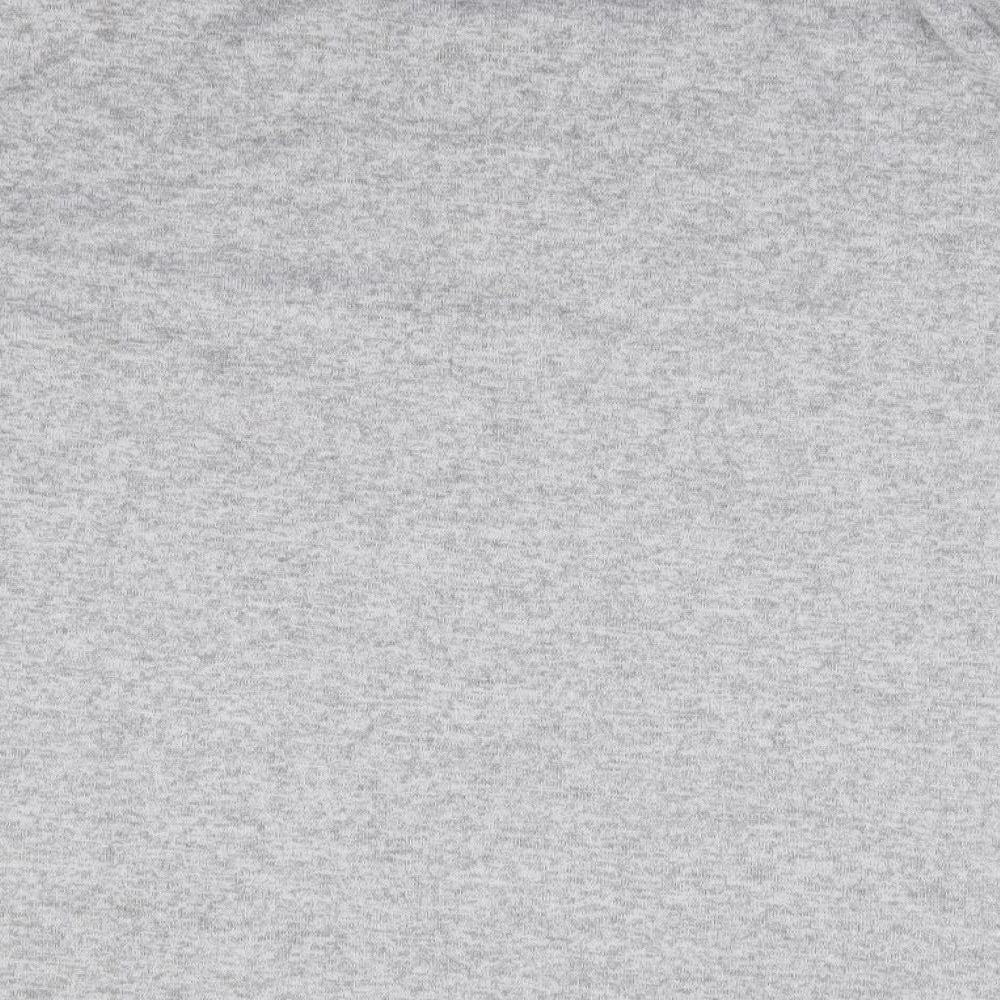 New Look Womens Grey Polyester Jersey T-Shirt Size M Round Neck