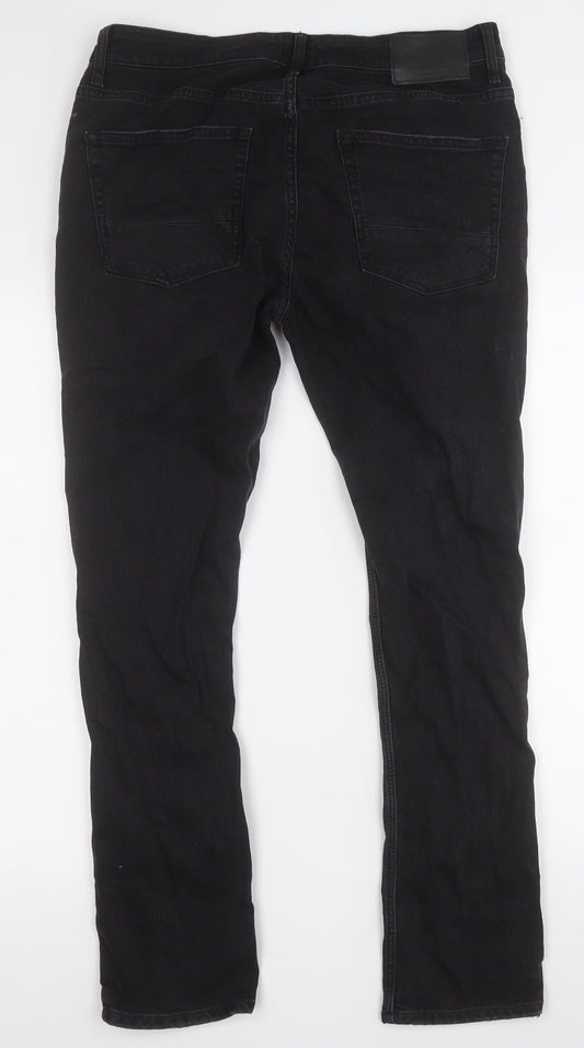 River Island Womens Black Cotton Skinny Jeans Size 32 L27 in Regular