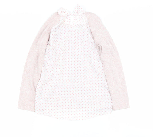 Dunnes Stores Girls Pink Viscose Basic Casual Size 7 Years Round Neck