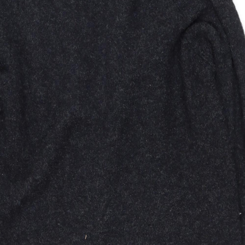 new look Womens Grey V-Neck Polyester Cardigan Jumper Size M