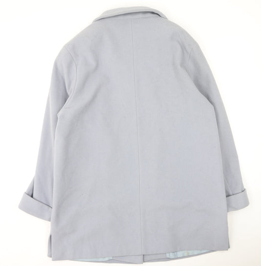 Individual Womens Purple Trench Coat Coatigan Size 16