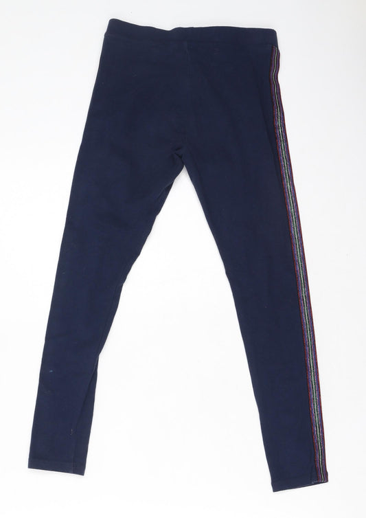 NEXT Girls Blue Cotton Jegging Trousers Size 11 Years Regular