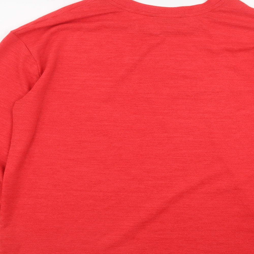 Dunnes Womens Red Polyester Pullover Sweatshirt Size M