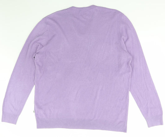 Morley Mens Pink Acrylic Pullover Sweatshirt Size 2XL