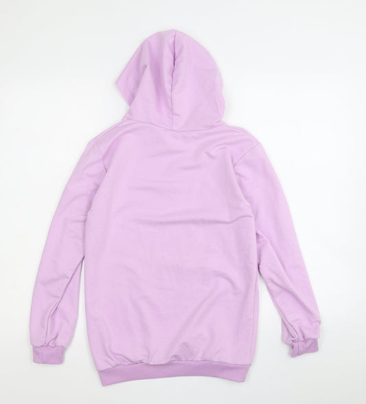 Preworn Girls Purple Cotton Pullover Hoodie Size L - TikTok
