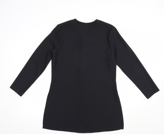 Berkertex Womens Black Jacket Blazer Size 12 Button