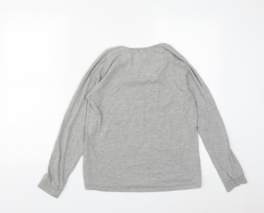 Marks and Spencer Womens Grey Polyester Pullover Sweatshirt Size M - Cool Cat