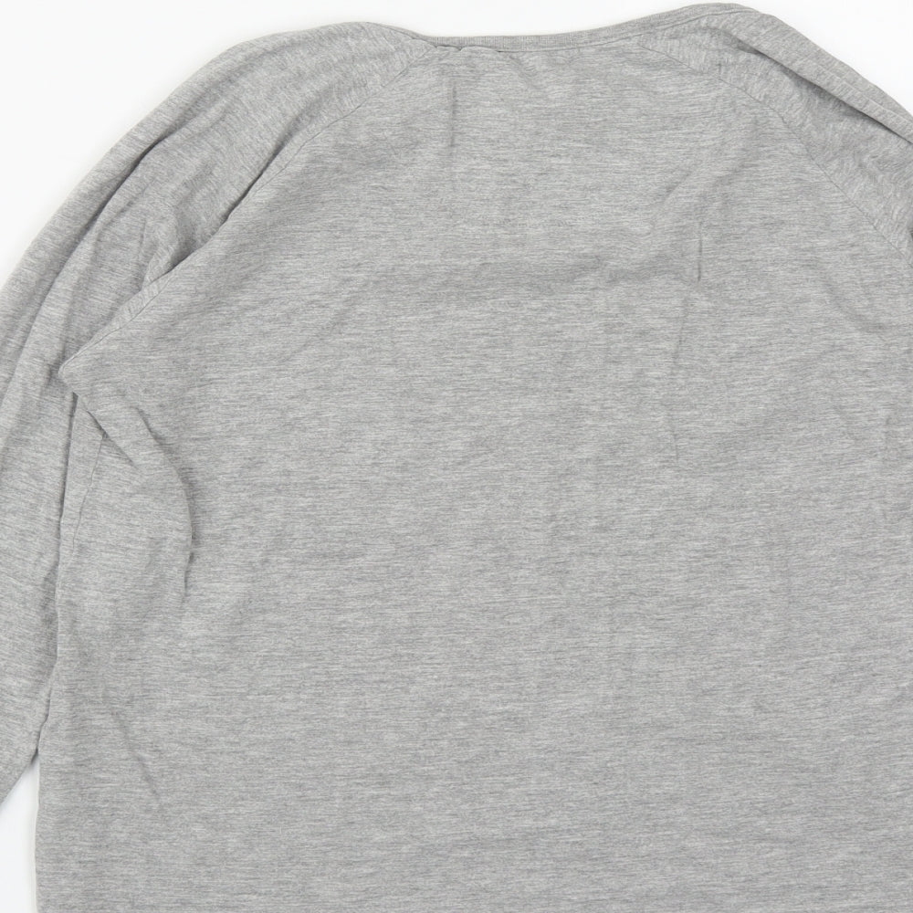 Marks and Spencer Womens Grey Polyester Pullover Sweatshirt Size M - Cool Cat